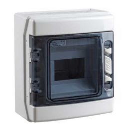 IDE Coffret électrique étanche 1 rangée de 6 modules IP65 - CDN6PT/RR