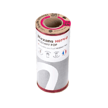 Fils électriques rigides H07VU 1.5² gris NEXANS Mobiway POP - Couronne de 100m