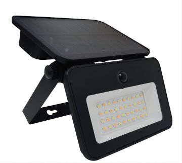 WATT & HOME Projecteur solaire LED à détection Odessa 1000lm métal - 401341